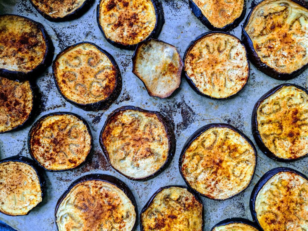 aubergine plancha vegan