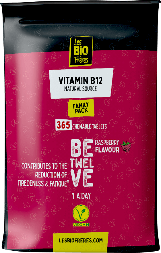 vegan b12 vitamin betwelve raspberry flavour doypack